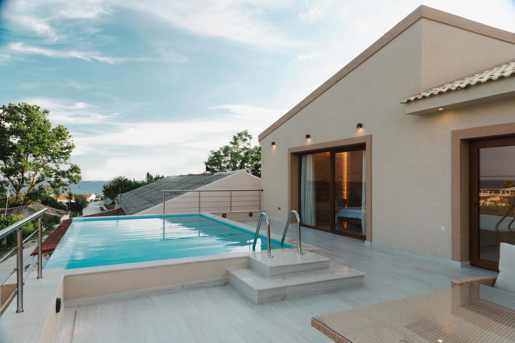 Vitaládes Villa Vasillis-Heated Swimming Pool With Infinity View מראה חיצוני תמונה